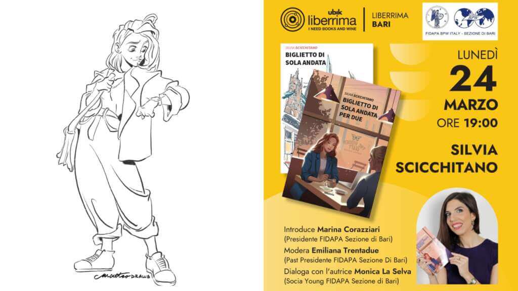 Ep. 8 – Da Milano a Bari, Silvia Scicchitano presenta il romanzo “Biglietto di sola andata per due”