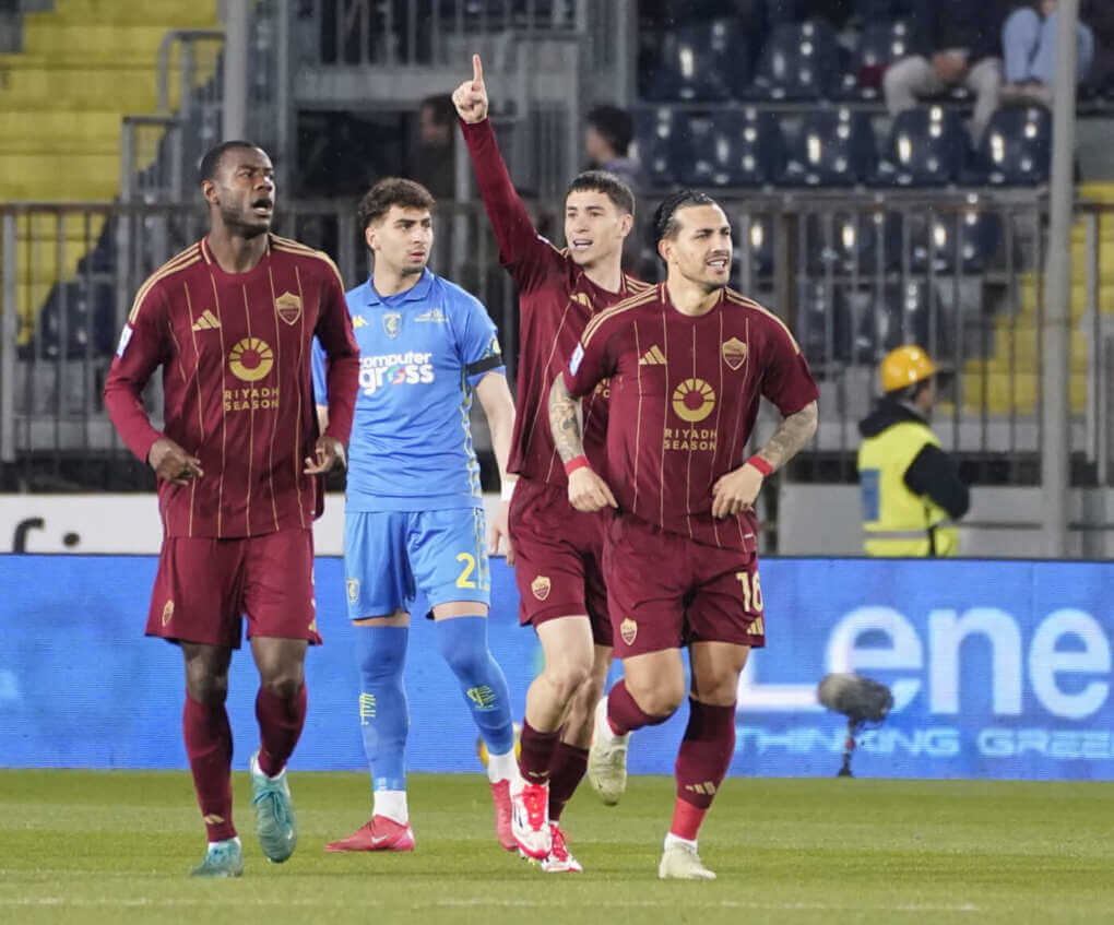 Serie A, Empoli-Roma 0-1: la decide Soulé dopo 20 secondi. Quinta vittoria di fila per i giallorossi