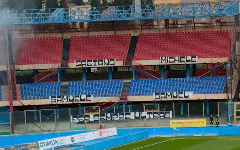 Serie C, trasferta in Sicilia vietata ai foggiani: ultras del Catania ricordano i giovani tifosi morti in un incidente Serie C, trasferta in Sicilia vietata ai foggiani: ultras del Catania ricordano i giovani tifosi morti in un incidente
