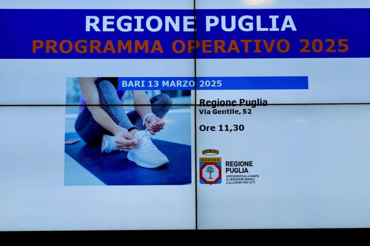 La Puglia investe sullo sport: nel Programma operativo 2025 contributi e finanziamenti per 50 mln – VIDEO