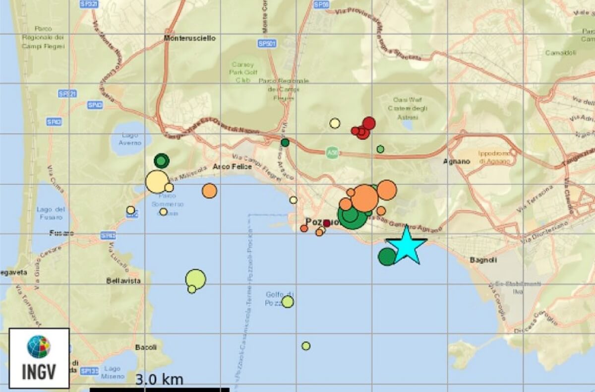 Nuova scossa ai Campi Flegrei di magnitudo 3.9. Castel di Sangro pronto ad accogliere 6mila sfollati