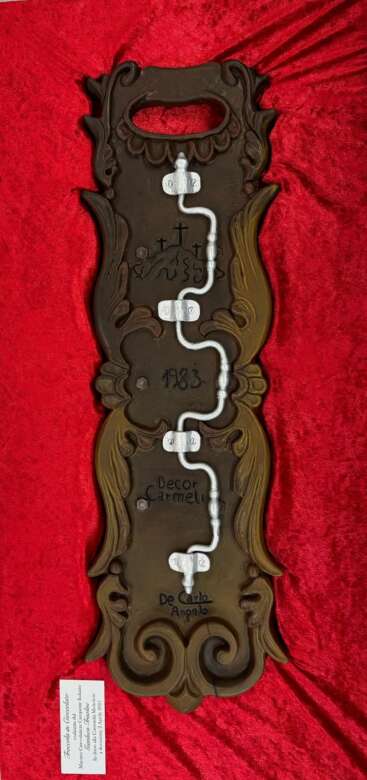 Mottola, pasticcere crea la troccola di cioccolato: «Un omaggio alla Settimana Santa tarantina» – FOTO
