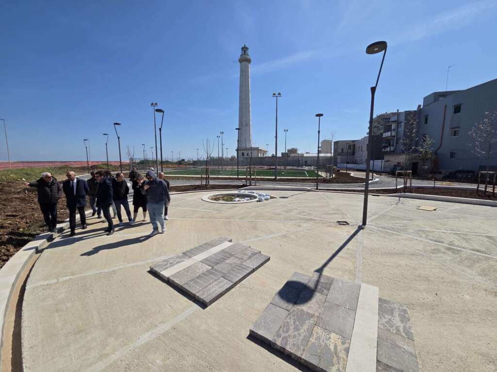 Bari, sopralluogo del sindaco sul cantiere per la riqualificazione del waterfront di San Cataldo – FOTO