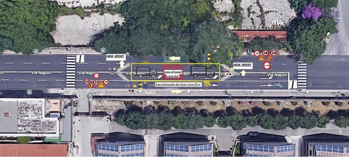 Bari, via ai lavori sulle condotte fognarie in via Napoli. Aqp assicura: «Due piccoli scavi e pochi disagi al traffico»