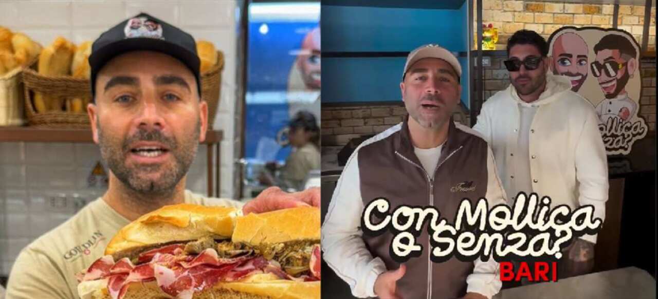 “Con Mollica o Senza” sbarca a Bari: Basalari investe al Sud e sui panini virali di Donato – VIDEO “Con Mollica o Senza” sbarca a Bari: Basalari investe al Sud e sui panini virali di Donato – VIDEO