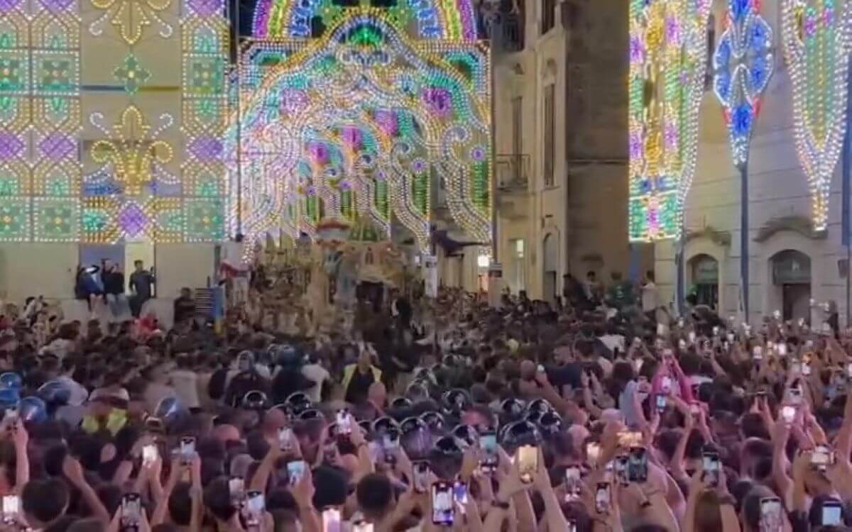 Matera, il “cielo” della Festa della Bruna sarà illuminato con 500mila luci a led