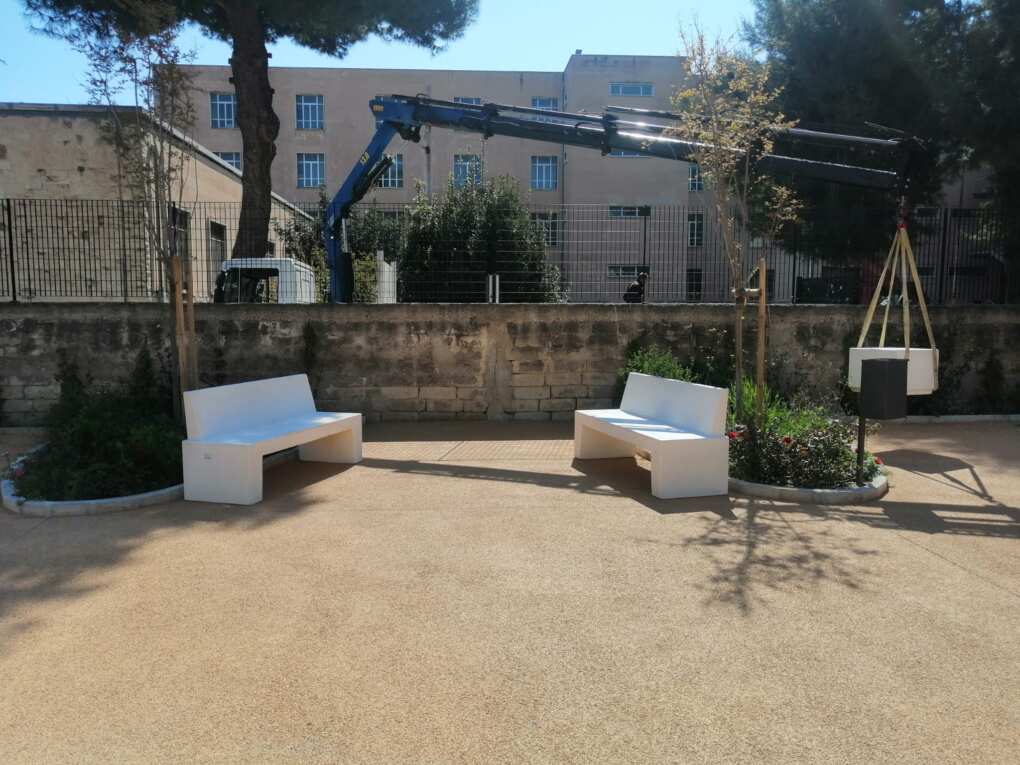 Bari inaugura la nuova oasi verde di via Oberdan: «Giochi, fitness e 42mila chili di CO2 in meno» – FOTO