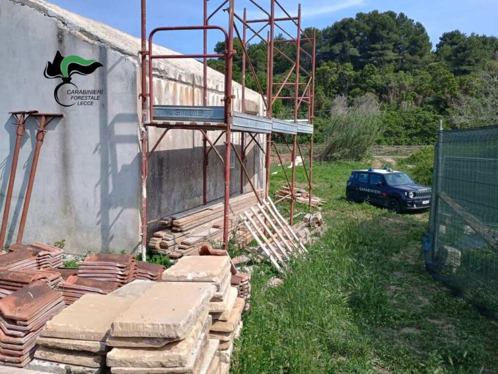Otranto, abusi edilizi vicino al fiume Idro: tre persone denunciate per lavori non autorizzati
