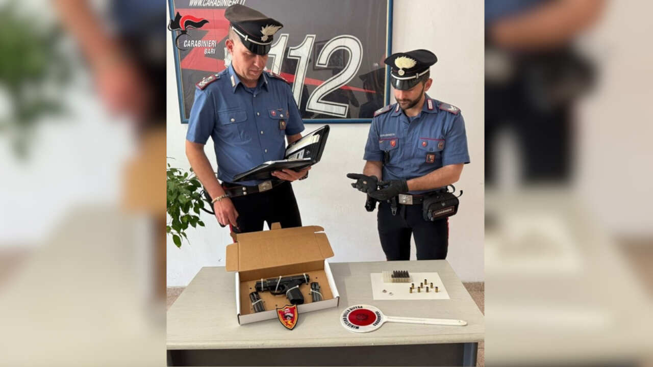 Tragedia sfiorata a Bari, al culmine di una lite spara con una pistola rubata: arrestato un 37enne