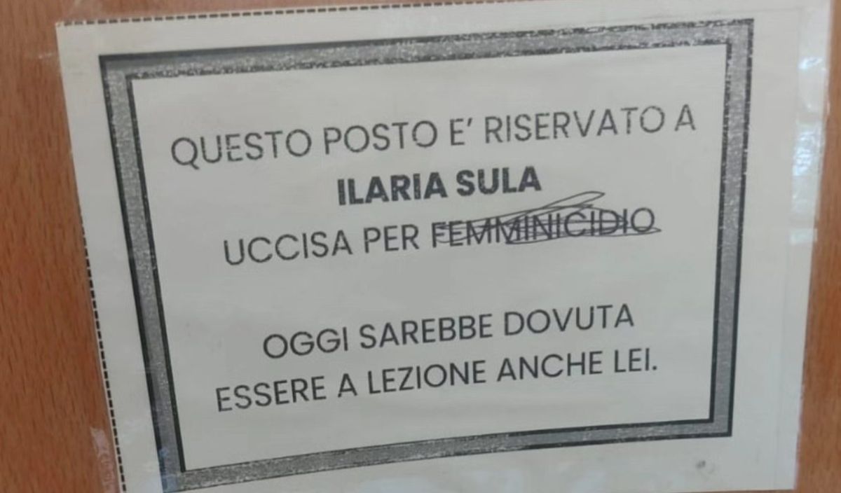 UniSalento, un posto per Ilaria Sula vittima di “femminicidio” ma cancellano la parola: «Oltraggiata la sua memoria» UniSalento, un posto per Ilaria Sula vittima di “femminicidio” ma cancellano la parola: «Oltraggiata la sua memoria»