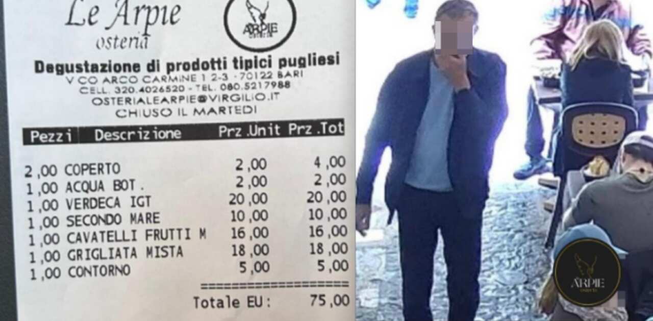 Bari, l’osteria “Le Arpie” denuncia: «Coppia fugge senza pagare». Lanciato ultimatum dopo 72 ore di speranza