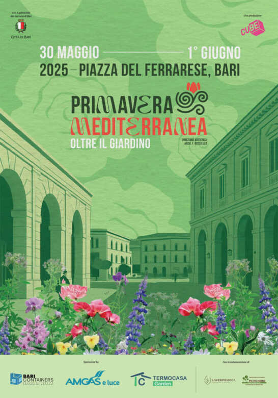 A Bari la 10° edizione di “Primavera Mediterranea”: piazza del Ferrarese si trasforma in un giardino urbano – FOTO