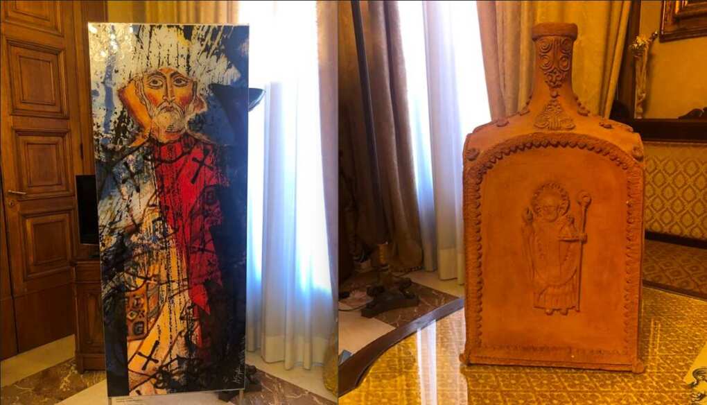 Bari, omaggio a San Nicola: donate due nuove opere d’arte al santo patrono della città Bari, omaggio a San Nicola: donate due nuove opere d’arte al santo patrono della città