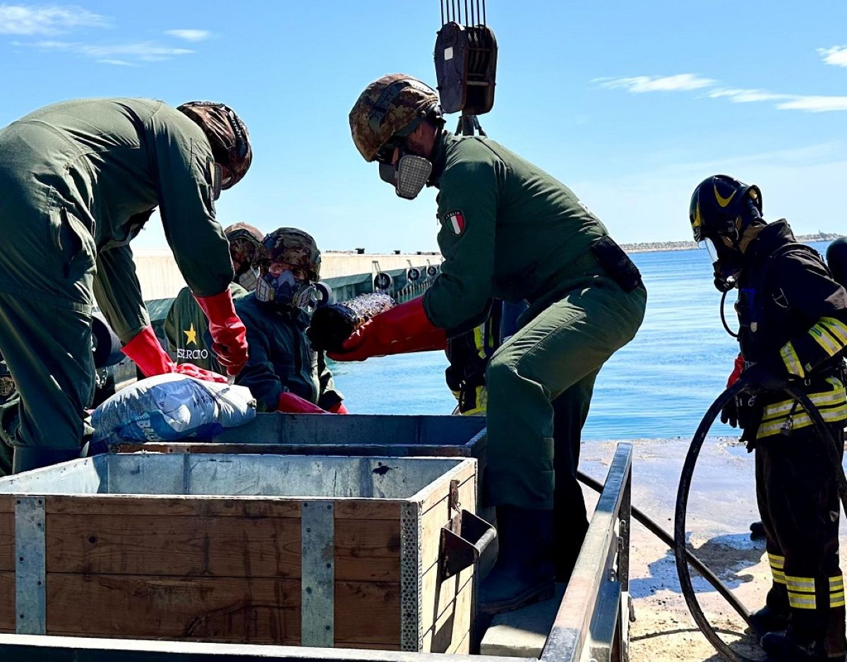 Molfetta, trovate 10 bombe della seconda guerra mondiale nel porto: l’area bonificata da Esercito e Marina – FOTO