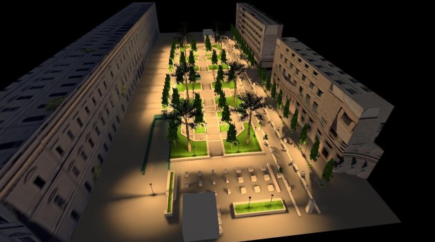 Bari, Piazza Cesare Battisti si rifà il look con una nuova illuminazione: «Più sicurezza di notte» – FOTO