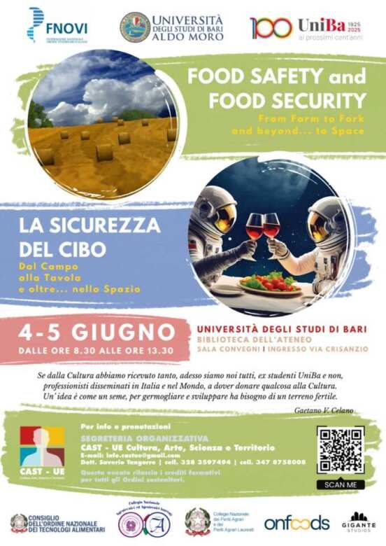 Galleria foto 'Sicurezza alimentare, dai campi alla tavola: il convegno all’Università di Bari. 4-5 giugno' - foto 3