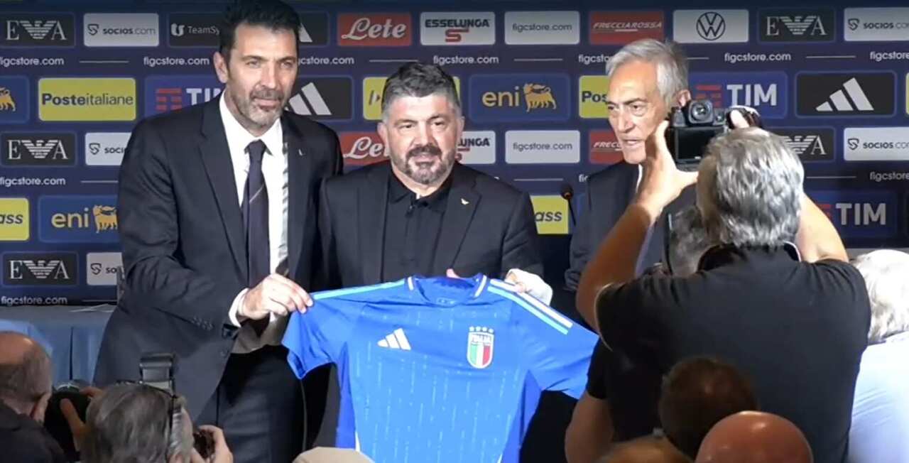 Galleria foto 'Rino Gattuso, la presentazione del nuovo ct della Nazionale: «Si avvera un sogno. Ora a lavoro»' - foto 1