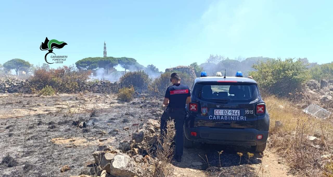 Danno fuoco a rifiuti nelle campagne di Racale: due uomini incastrati dal drone – FOTO Danno fuoco a rifiuti nelle campagne di Racale: due uomini incastrati dal drone – FOTO