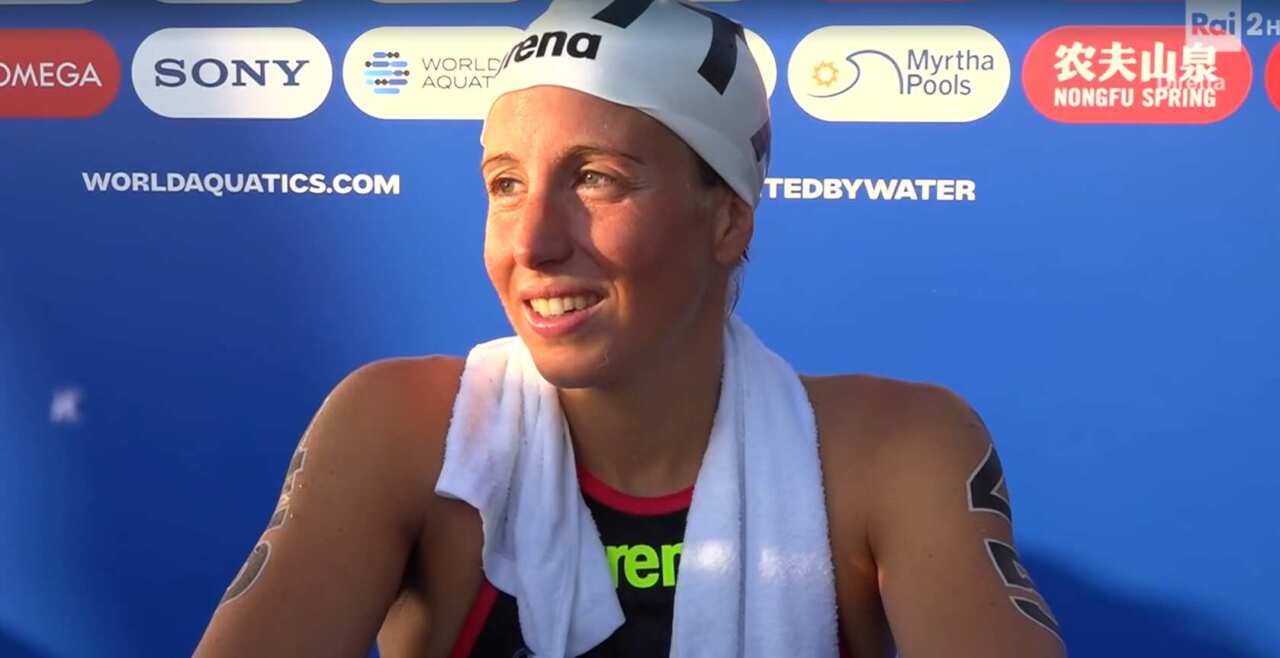 Galleria foto 'Mondiali di nuoto in Singapore, argento per Ginevra Taddeucci nella 10 km: prima medaglia individuale iridata' - foto 2