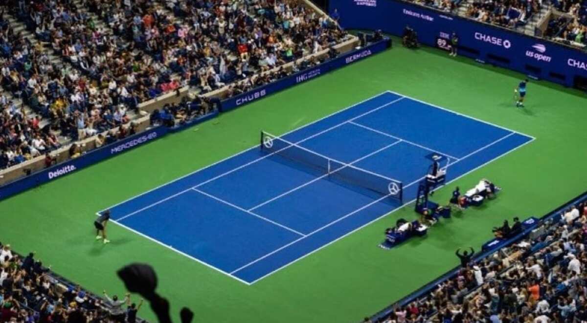 Galleria foto 'Taranto 2026, per i Giochi del Mediterraneo i nuovi 8 campi da tennis avranno i colori degli US Open' - foto 1