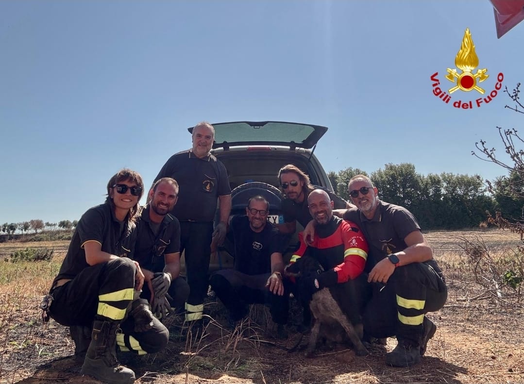 Galleria foto 'Brindisi, un cane finisce in un pozzo profondo 7 metri: salvato dai vigili del fuoco – FOTO' - foto 1