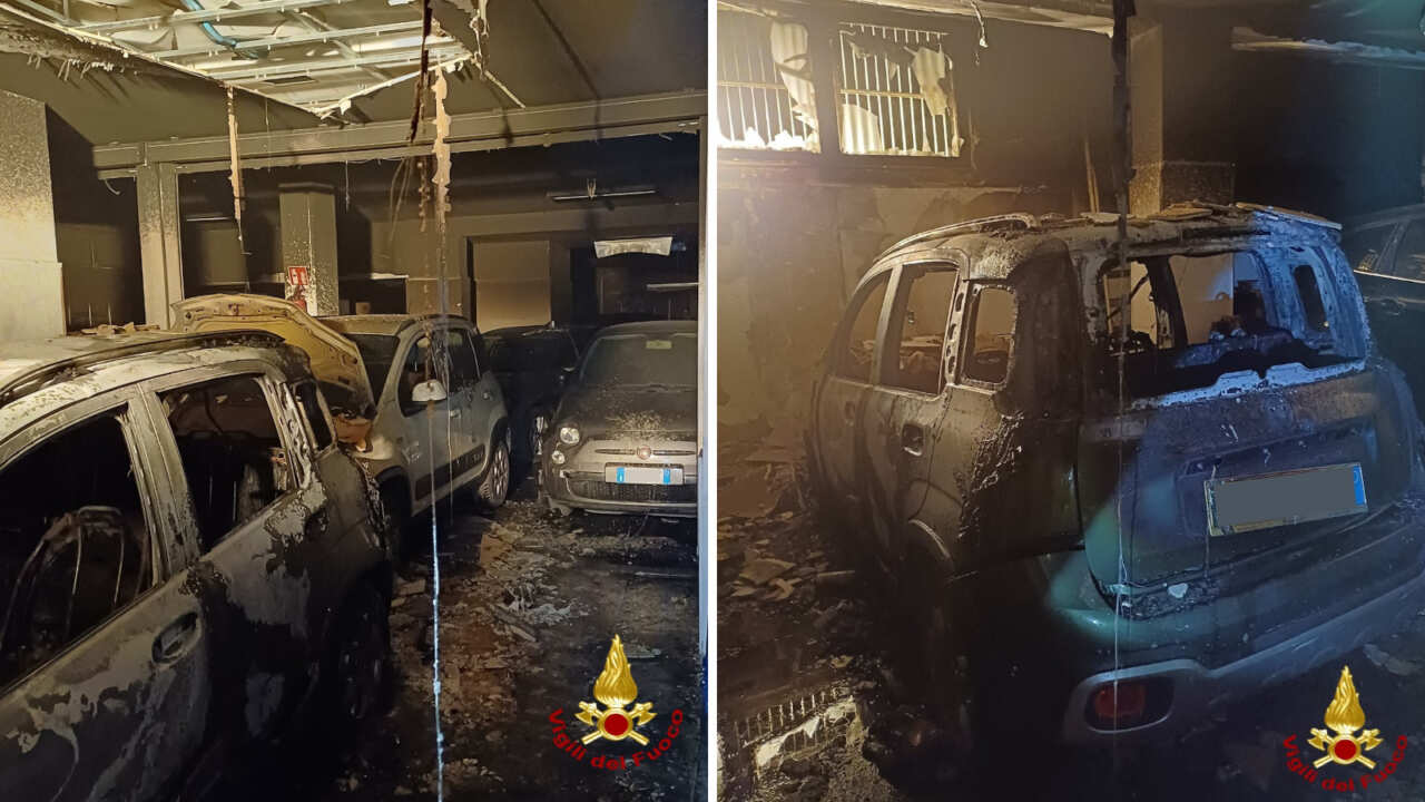 Galleria foto 'Paura a Molfetta, fiamme nel deposito di una concessionaria di auto: evacuato un palazzo' - foto 1
