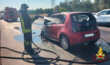 Giovinazzo, paura sulla Ss 16 bis: tre auto si scontrano e scoppia l’incendio, due feriti