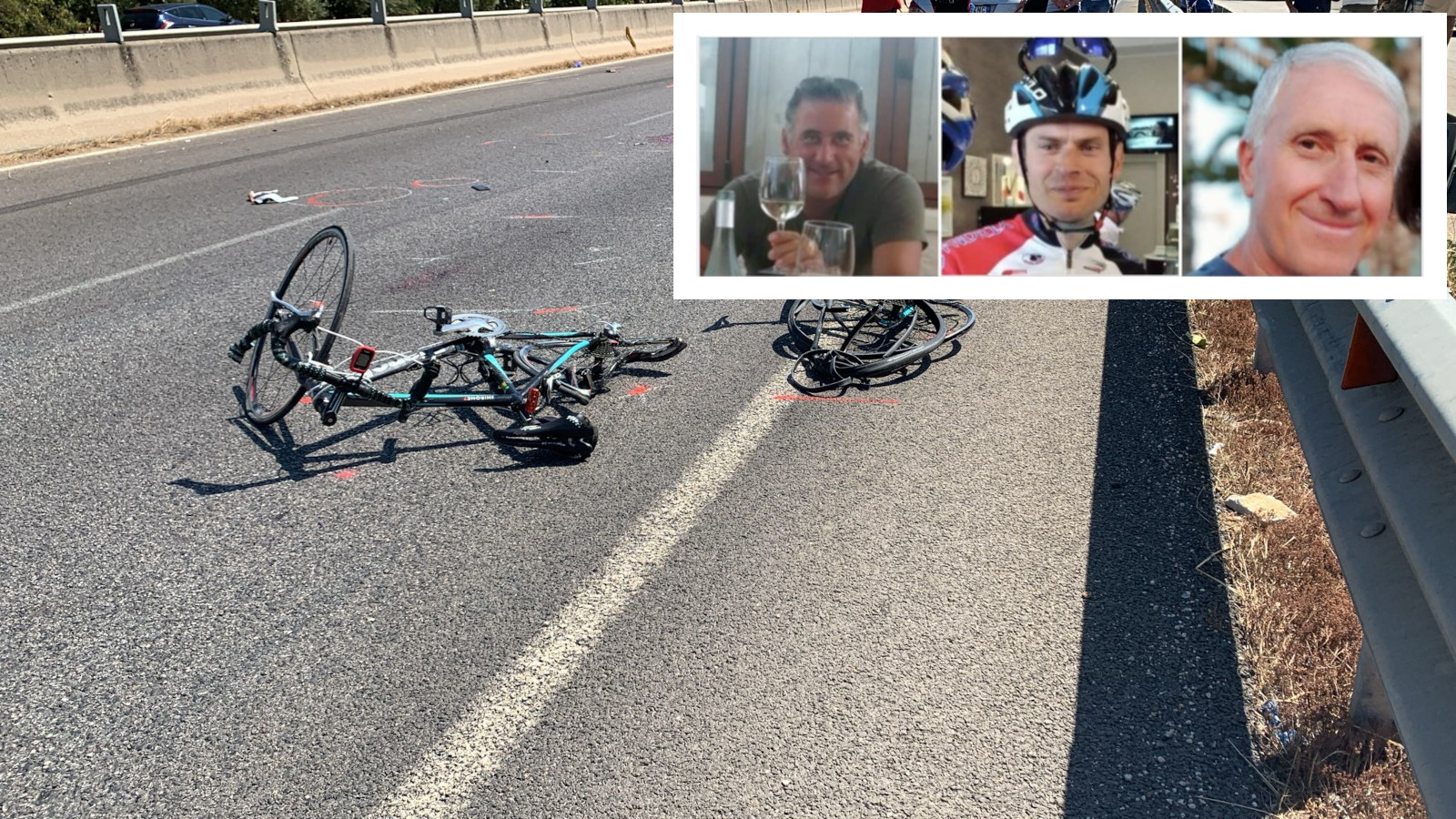 Galleria foto 'Travolti in bici sulla provinciale, Andria piange Sandro, Vincenzo e Antonio: «Erano donatori di vita»' - foto 1