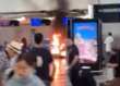 Milano, panico a Malpensa: uomo distrugge il check-in e appicca un incendio. Fermato