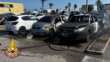 Brindisi, paura al centro commerciale: un incendio danneggia sei auto nel parcheggio
