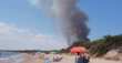 Incendio a Lido Azzurro a Taranto, distrutti ettari di macchia mediterranea: interviene un canadair