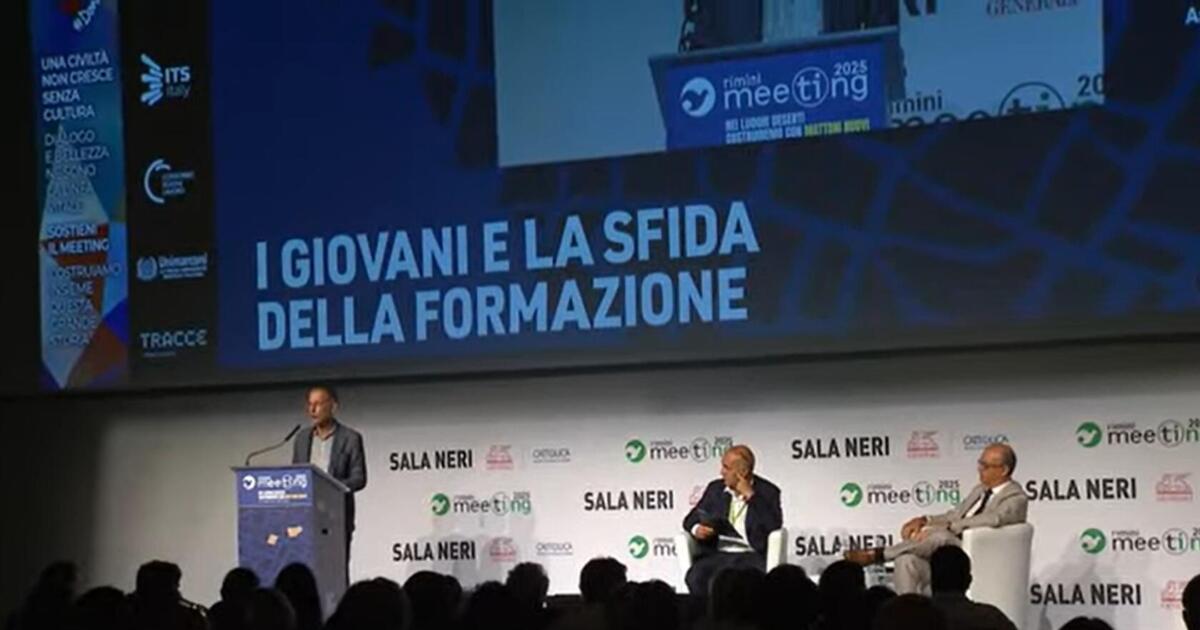 Galleria foto 'Meeting di Rimini 2025: Metsola e Valditara, tra coraggio europeo e centralità del lavoro' - foto 1