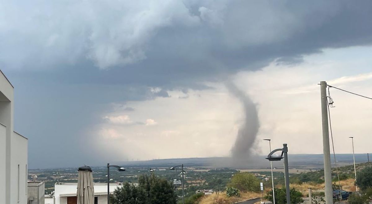 Galleria foto 'Tornado e grandine devastano vigneti e oliveti nel Tarantino: danni alle campagne, raccolti persi' - foto 1