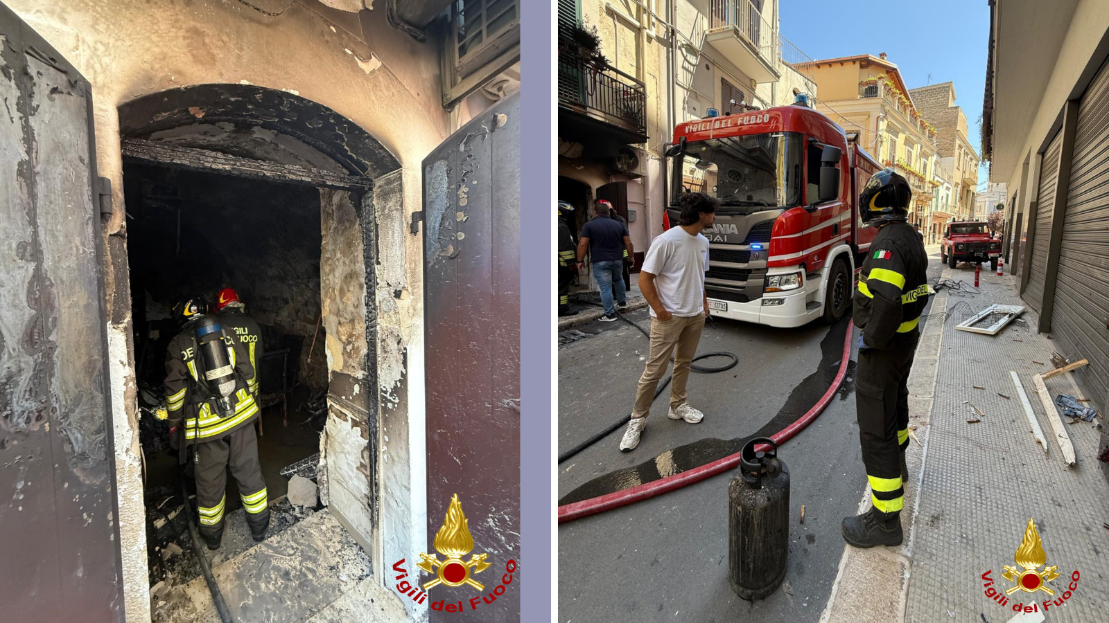 Galleria foto 'Corato, esplode una bombola del gas e scoppia l’incendio in casa: ferite una donna e una ragazzina' - foto 1