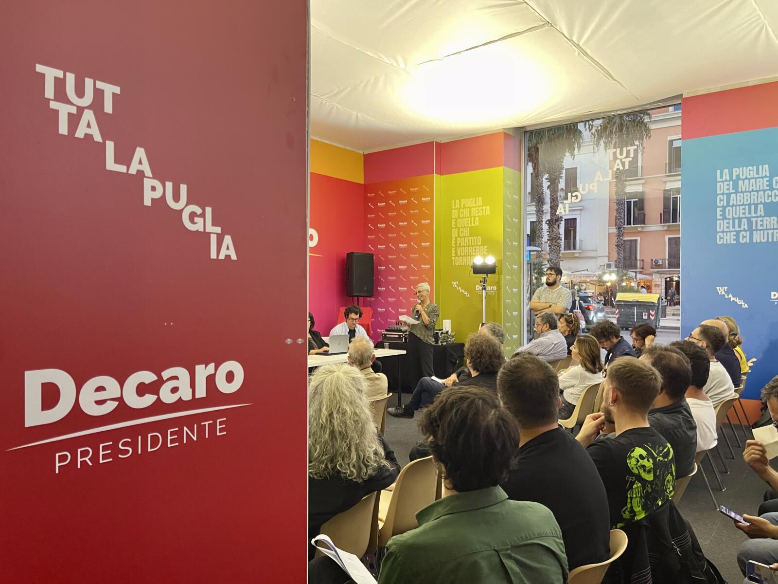Regionali in Puglia, Decaro incontra gli operatori culturali: «La cultura è una strategia per il futuro» Regionali in Puglia, Decaro incontra gli operatori culturali: «La cultura è una strategia per il futuro»