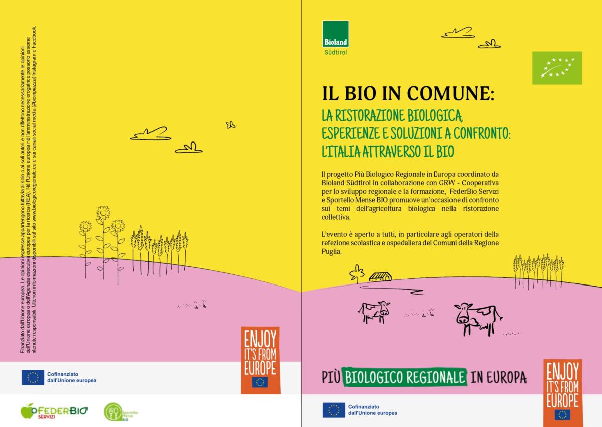 Verso una ristorazione collettiva più sostenibile: il 16 settembre a Bari l’evento dedicato al biologico Verso una ristorazione collettiva più sostenibile: il 16 settembre a Bari l’evento dedicato al biologico