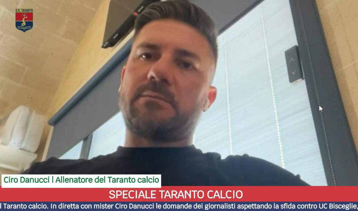 Taranto-Uc Bisceglie, conferenza stampa di pre-gara con mister Ciro Danucci – VIDEO Taranto-Uc Bisceglie, conferenza stampa di pre-gara con mister Ciro Danucci – VIDEO