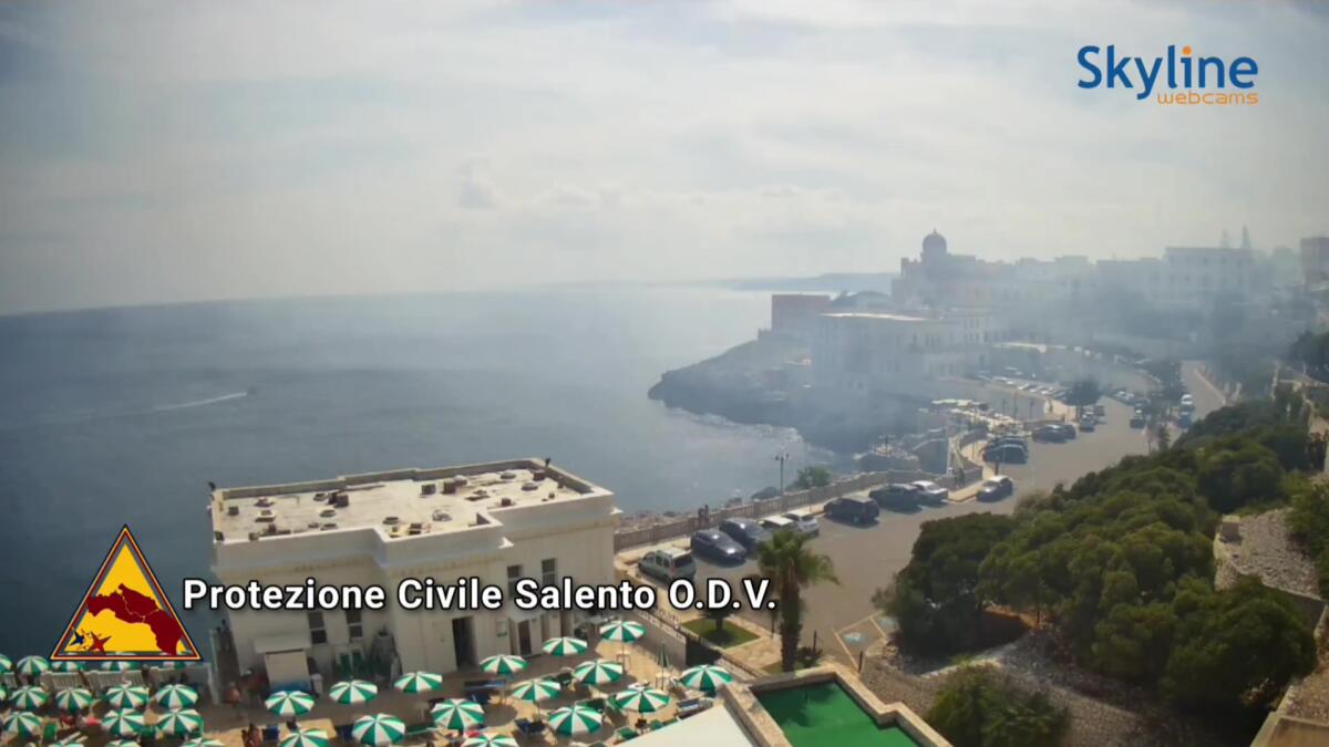 Vasto incendio a Santa Cesarea Terme, le fiamme partite dalle sterpaglie: intervengono i canadair Vasto incendio a Santa Cesarea Terme, le fiamme partite dalle sterpaglie: intervengono i canadair