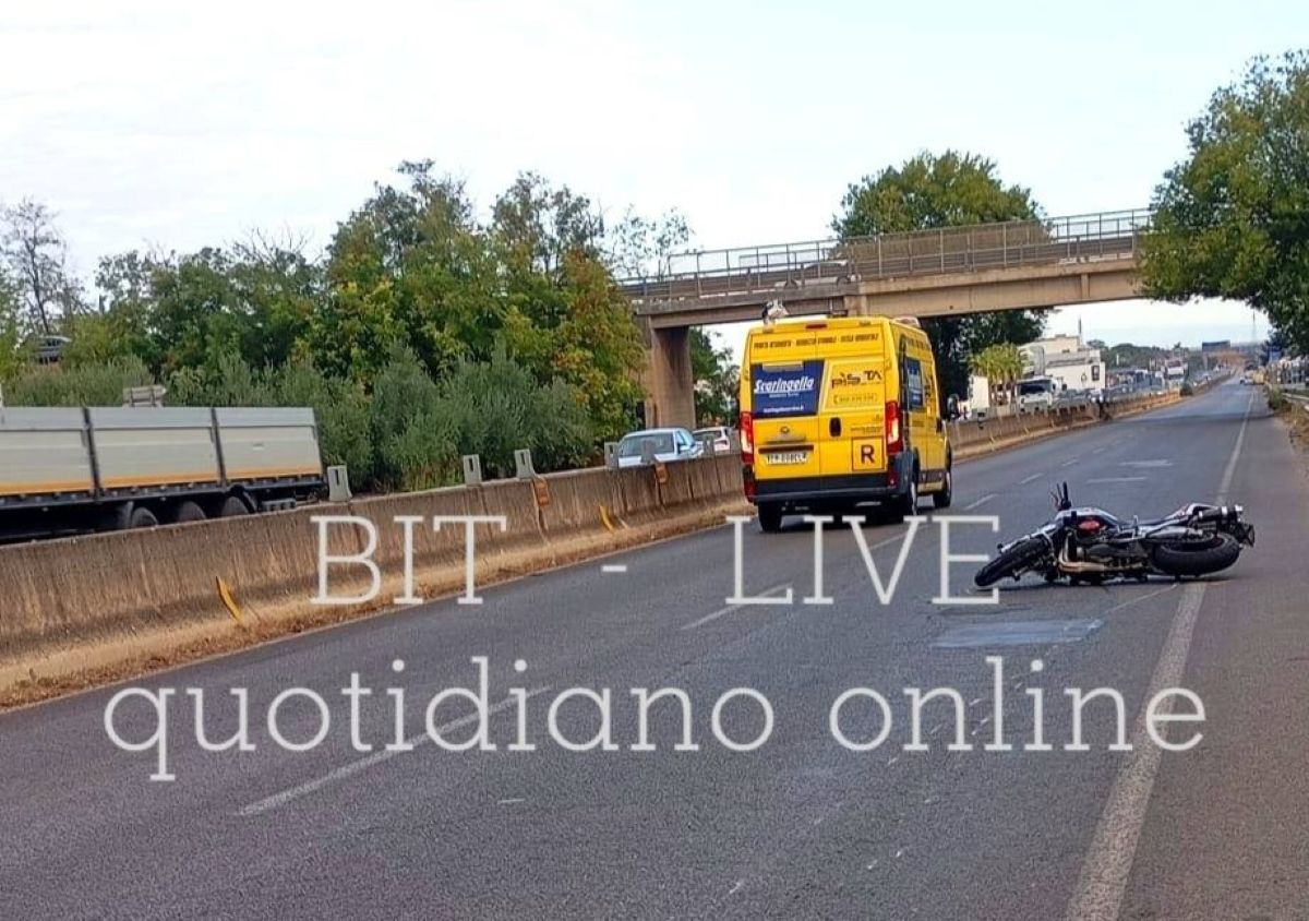 Corato, perde il controllo della moto e cade mentre percorre la sp 231: 20enne in Rianimazione Corato, perde il controllo della moto e cade mentre percorre la sp 231: 20enne in Rianimazione
