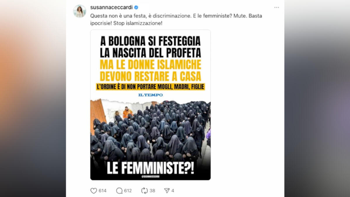 Galleria foto 'Gaffe della leghista Ceccardi: confonde la Processione della Desolata di Canosa con un raduno islamico' - foto 1