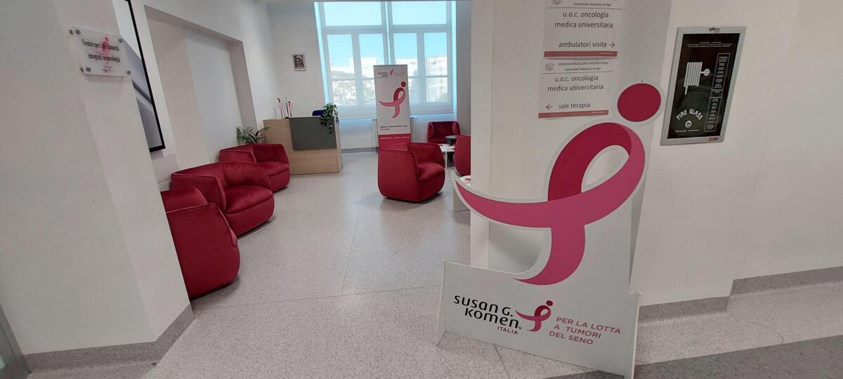 Bari, Komen inaugura al Policlinico un centro di terapie integrate per le “donne in rosa” – FOTO e VIDEO Bari, Komen inaugura al Policlinico un centro di terapie integrate per le “donne in rosa” – FOTO e VIDEO