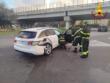 Brindisi, scontro tra due auto all'”incrocio della morte”: un ferito in ospedale. Intervengono i vigili del fuoco