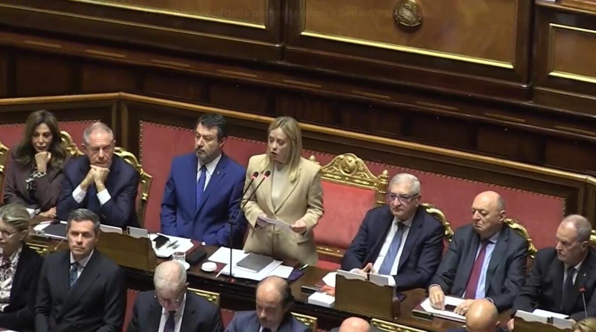 Galleria foto 'Risoluzione di maggioranza approvata, Meloni: «Nessun soldato in Ucraina. Avanti a testa alta»' - foto 1