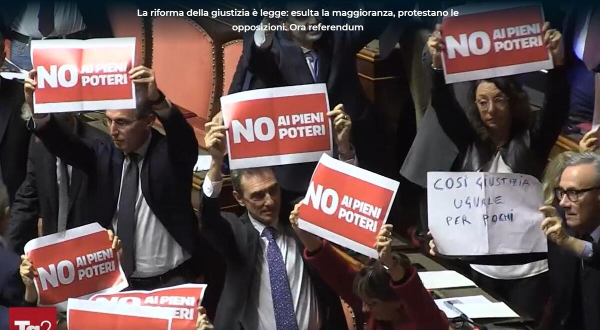 Galleria foto 'Approvata la riforma della Giustizia: separazione delle carriere, ora il referendum' - foto 2