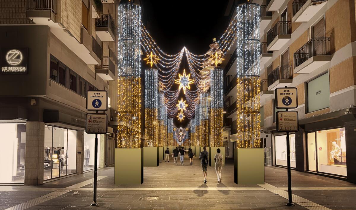 A Bari è tempo di Natale, al via l’allestimento delle luminarie per le vie del centro