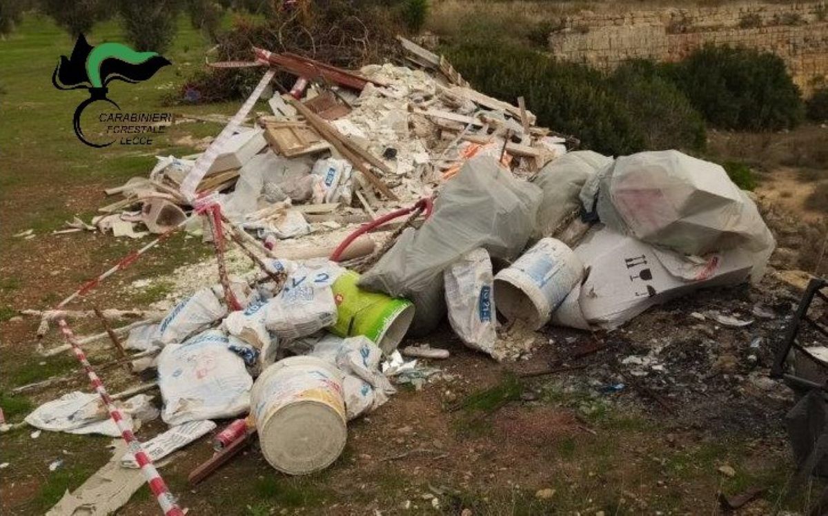 Galleria foto 'Nardò, trasforma una cava dismessa in una discarica abusiva: denunciato un imprenditore edile – FOTO' - foto 2