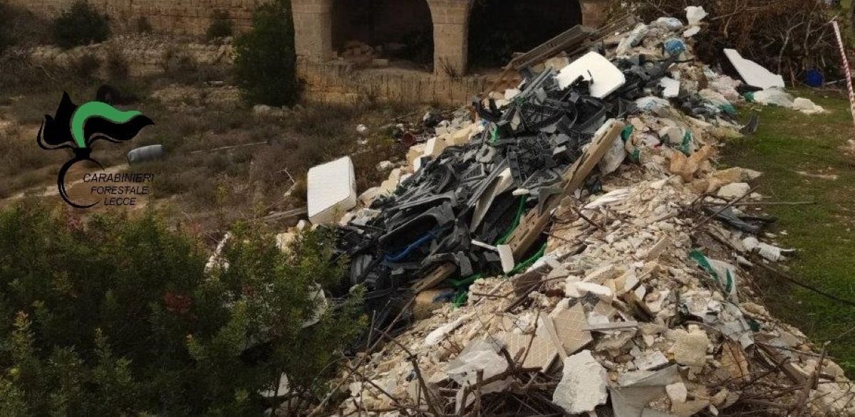 Galleria foto 'Nardò, trasforma una cava dismessa in una discarica abusiva: denunciato un imprenditore edile – FOTO' - foto 3