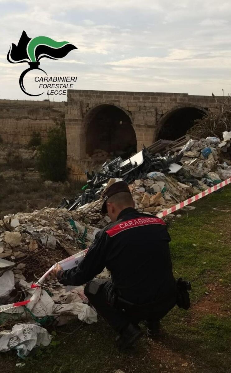 Galleria foto 'Nardò, trasforma una cava dismessa in una discarica abusiva: denunciato un imprenditore edile – FOTO' - foto 1