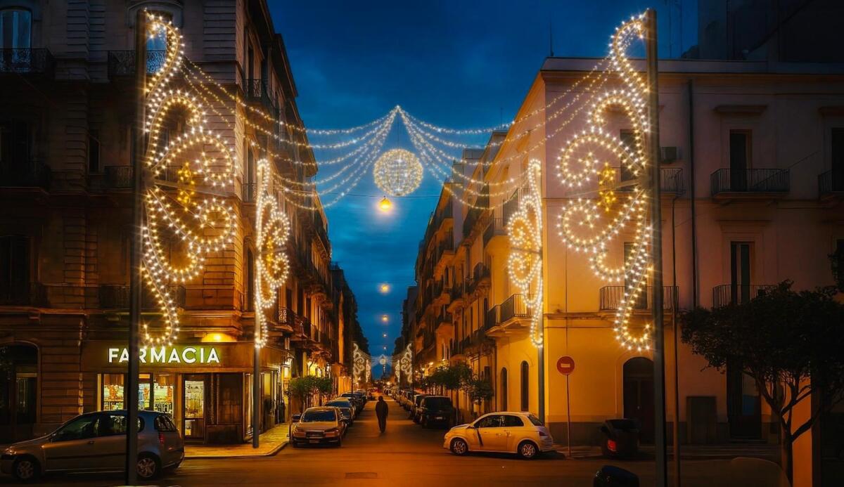 Galleria foto 'Bari, torna il Natale in città: tra luminarie, addobbi e i mercatini sulla Muraglia' - foto 1