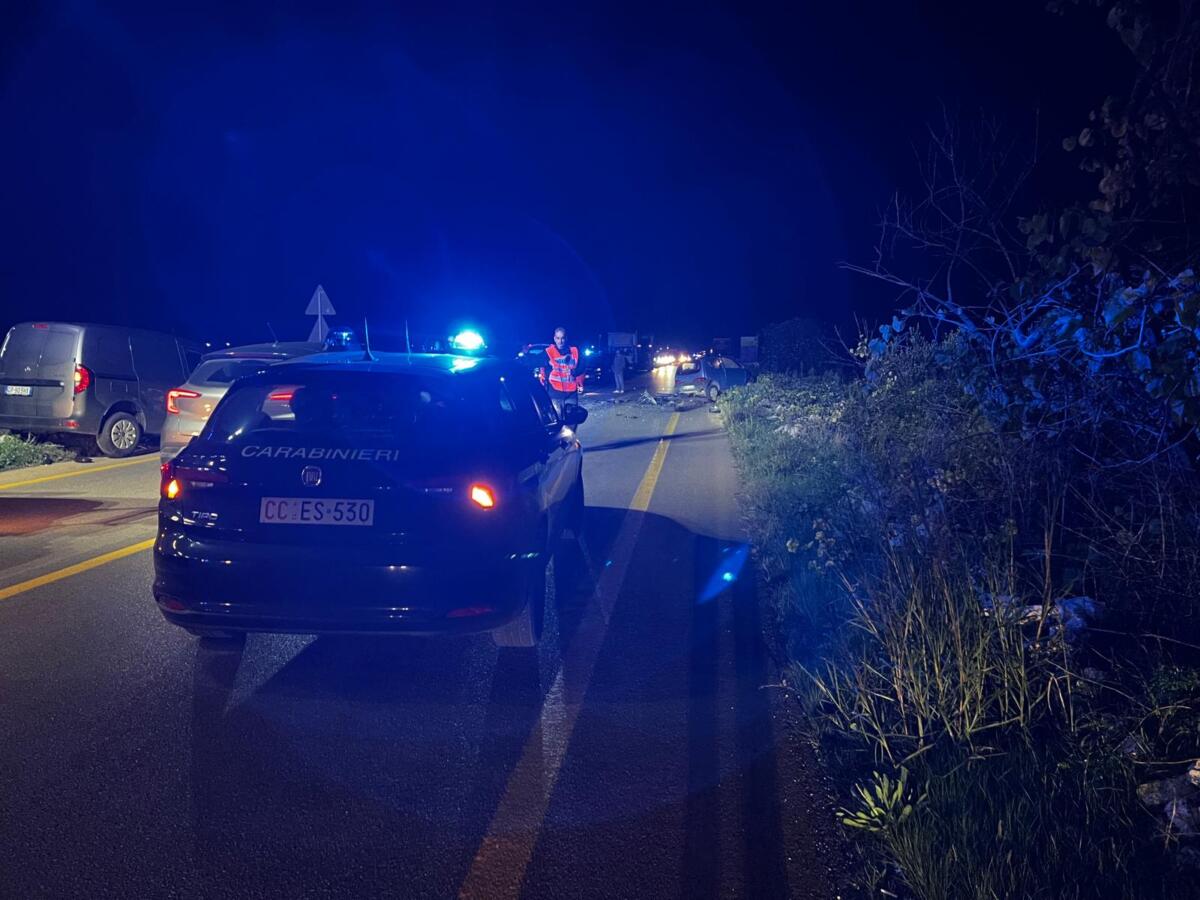 Galleria foto 'Scorrano, frontale tra auto e furgone sulla Ss 275: muore una 68enne tra le lamiere' - foto 4